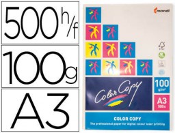 500h papel fotocopiadora Color Copy A3 100g/m² satinado